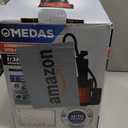 MEDAS Automatic Submersible Pump 1/3HP 2450GPH Sump Pump, Auto On/Off with Smart Sensor, Drains to 0.04", Portable Utility Water Pump for Basement, Pool, Garden Pond