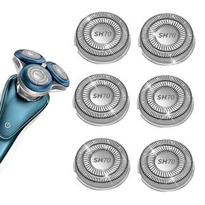 SH70/71 Replacement Heads Blades Fit for Philips Norelco Series 7000, New Upgraded SH70 Double Blades for norelco 7000 Replacement Heads (Silver-72)