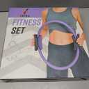15PCS Pilates Ring and Ball Set -Home Pilates Kit with 14'' & 12'' Rings, 2 Pilates Ball and Ring Kit, Strap, Socks & 5-Level Resistance Bands, Essential Equipment Pilates Kit for Home Workouts