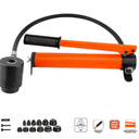 Gearcess 
15 Ton Hydraulic Knockout Punch Kit, Knock Out Set with 10 Dies，1/2" to 2" Conduit Hole Cutter Set, Heavy Duty Hole Cutter for Steel, Stainless Steel, Aluminum & Plastic