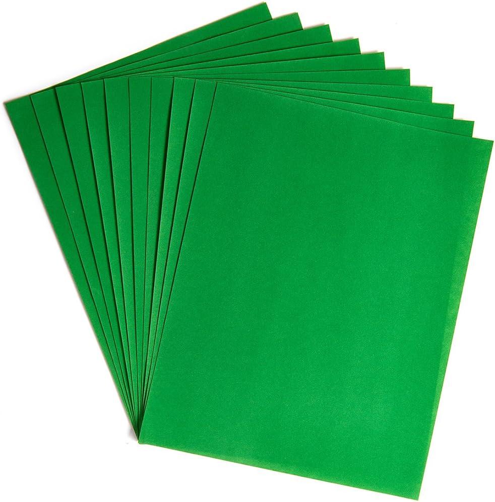 Hygloss Products Velour Paper - Soft, Velvety Surface Works With Printers – Green, 8-1/2 x 11 Inches - 10 Pack Hygloss Products Velour Paper - Soft, Velvety Surface Works With Printers – Green, 8-1/2 x 11 Inches - 10 Pack