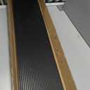 VEVOR 1.6" Rise Cuttable Threshold Ramp for Doorways, 35.4" Wide Natural Rubber Wheelchair Ramp, Non-Slip Solid Rubber Ramp with Double-Sided Tape for Doorways,Driveways,Bathroom,Smooth Tile