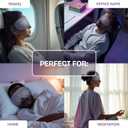 Infinite Aura Sleep Mask 3D Contoured Eye Mask for Sleeping, Adjustable Strap, Memory Foam, Lightweight & Breathable Blindfold for Travel, Naps, Meditation