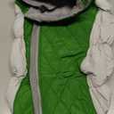 FUAMEY Dog Coat for Large Dogs,Waterproof Dog Winter Jacket with Harness Built in Puppy Cold Weather Coats Reflective Pet Vest with Zipper Warm Fleece Dogs Snowsuit Windproof Green (XXXL(chest:43in))