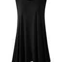 LARACE Womens Plus Size Tank Tops Summer Sleeveless Shirts Casual Loose Tunic Blouses(Black 5X)