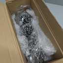 Set of 4 Cast Iron Christmas Stocking Holders for Mantel - Heavy Duty Stocking Hangers for Mantle- Xmas Tree Snowflake Deer Santa Stocking Holder for Mantle Decoration (Classic Black)