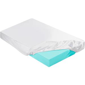 HunnmingRe 2-3 Inch Mattress Topper Cover (Only Cover) Memory Foam Protector Microfiber Memory Foam for Latex Mattress Topper Gel RV (Full 75 x 52 Inch,White)