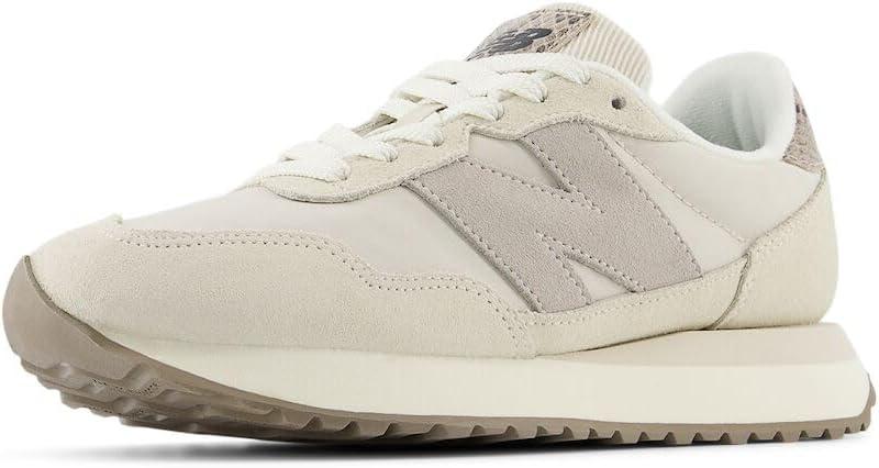 New Balance Women's 237 V1 Sneaker (5.5, White/Beige)
