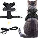 Cat Harness with Leash for Walking, Adjustable Vest Harnesses, Soft and lightweight, Safe comfort Escape Proof Easy Control Breathable Cat Vest