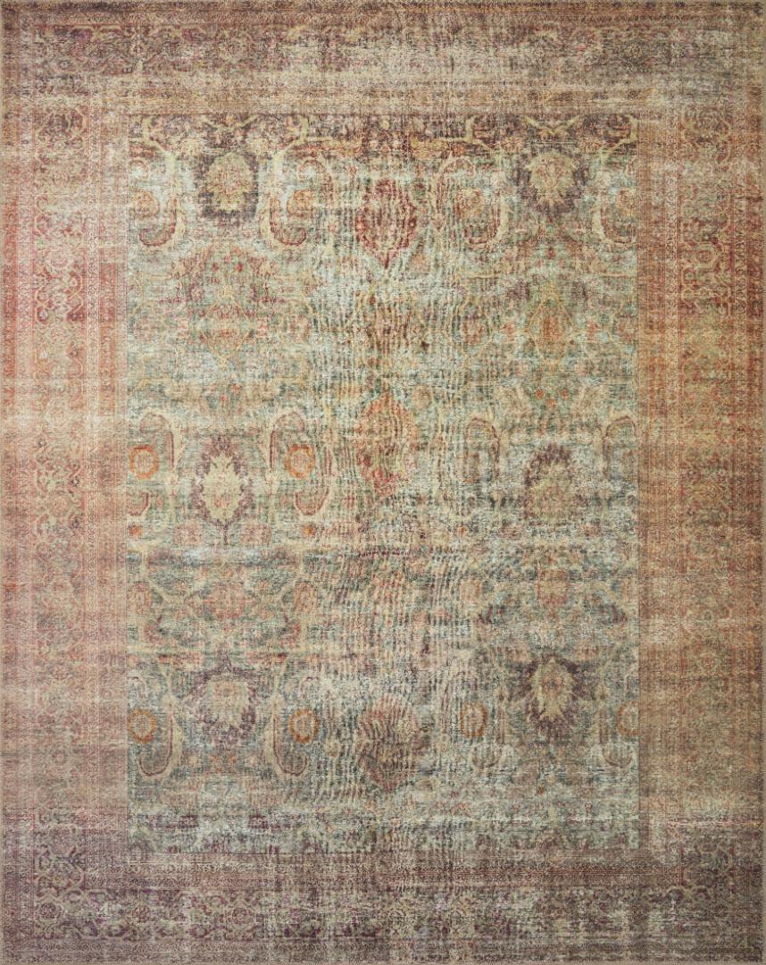 Loloi Amber Lewis Georgie Collection GER-03 Jade/Sunset 7'-10" x 10' Area Rug