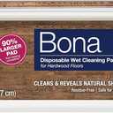 Bona Hardwood Floor Disposable Wet Cleaning Pads - 12 cleaning pads per pack - unscented - Use with Bona Mops - Residue-Free Floor Cleaning Solution for Wood Floors