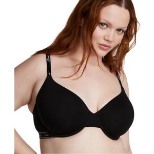Victoria's Secret Women's Pink Wear Everywhere Lightly Lined T-Shirt Bra, Bras for Women (38DD, Pure Black Logo)