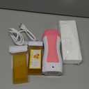 Roll On Waxing Kit for Sensitive Skin - Hair Removal with 2 Honey Soft Wax Cartridges and 100 Non-Woven Wax Strips, 10 Wipes (Gold)