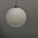 Leitee 16 Pcs 3.15 Inch Christmas Ball Ornaments Large Glitter Christmas Balls Decorations Shatterproof Xmas Tree Ornaments with Hanging Loop for Holiday Festival Party Wreath Home Decor(White)