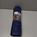 Bulijojo Front Door Mat Entrance, Durable Heavy Duty Welcome Mat, Thick Absorbent Natural Rubber Non Slip Mat, Sturdy Entryway Blue 17"x30" (1'5" x 2'6" (Leaf))