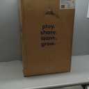 ECR4Kids Three Rung Ladderback Chair with Storage, 14in Seat Height, Classroom Seating, Honey, 2-Pack