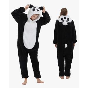 III HHONS Onesie Adult Costume Animal Pajamas Halloween Cosplay Sleepwear for Women/Men M