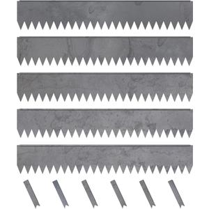 Hammer-in Landscape Edging - 48-inch Strips - 8-inch Depth 1/4-inch Rounded top COR-Ten Steel (5 Pack)