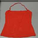 SUUKSESS Women Halter Double Lined Tank Top Backless Going Out Camisole Crop Top (Medium, Dream Red)