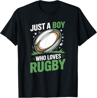 Boys Rugby T-Shirt, XL, Back