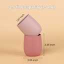 Silicone Tiny Cup, 2 Pack Tiny Cups for 6 months+, Open Cup for Baby Essentials 2.5oz (Sand/Blush)