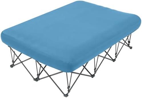 KAMPKEEPER Camping Cot for Adults with Air Mattress, No Air Pump | Air pump not included. Includes an inflatable mattress and carry bag for camping, travel, and beach trips( has scuffs, does not hold air)