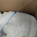 MAYSHINE Plush Shaggy Chenille Bath Mat | Extra Soft, Super Absorbent, Non-Slip Bathroom Rug | Fluffy Microfiber, Area Rug Sets for Bathroom Floor, Kitchen, Living Room | 59"x31" | White