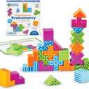 Learning Resources STEM Explorers Brainometry - 3d Puzzle, Brain Games, Brainteaser, Building Logic Toys, Gifts For Boys and Girls, Fine Motor Skills , Pattern Blocks, Math Manipulatives