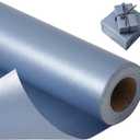 Juertime Matte Navy Blue Wrapping Paper - Reversible Pearly-Lustre Gift Wrap Paper Perfect for Wedding, Valentine's Day, Birthday, Christmas, Father's Day - Mini Roll, 17 Inches X 32.8 Feet