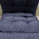 Outdoor/Indoor High Back Chair Cushion, Waterproof Outdoor Rocking Chair Cushion with Ties, Tufted Replacement Seat Cushions for Outdoor Furniture (Blue)