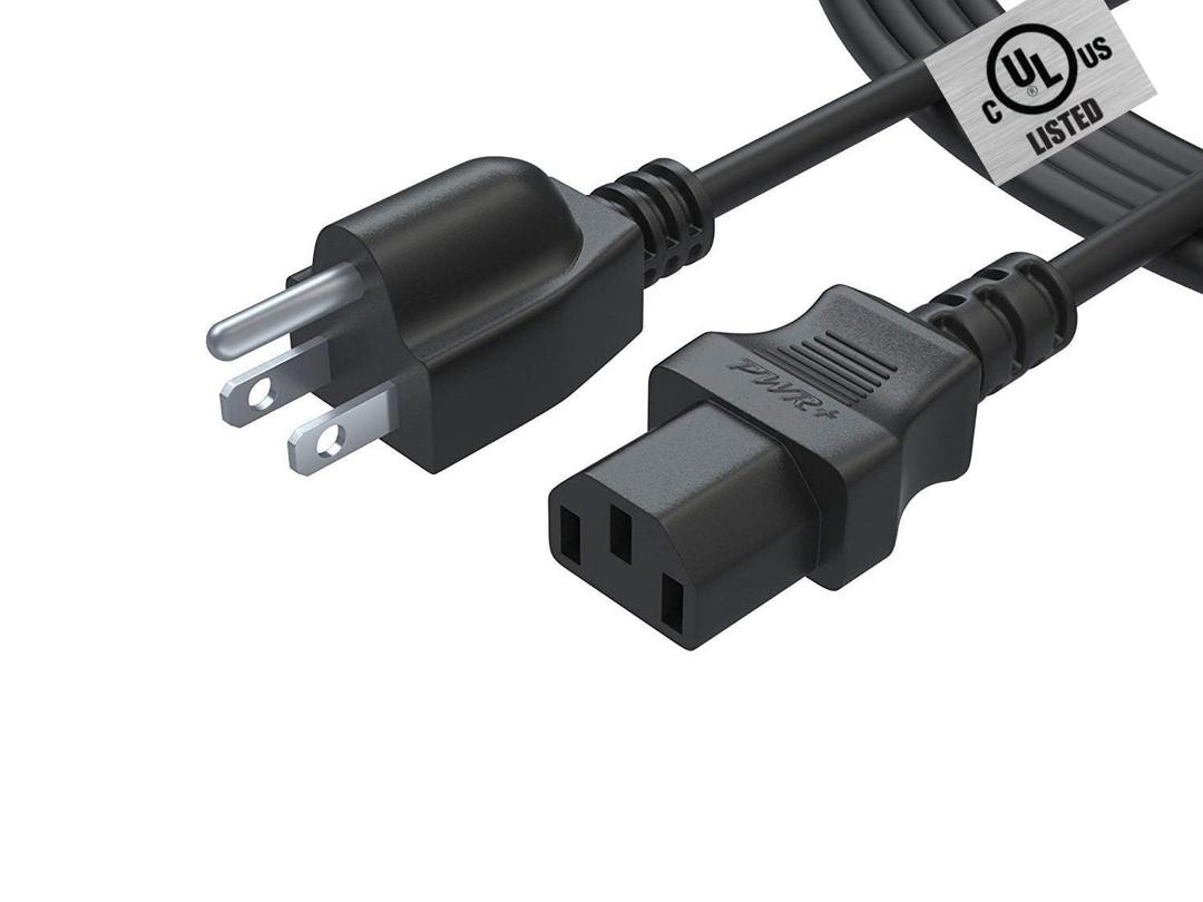 UL Listed Heavy-Duty Fast Charging Cable for Jackery Explorer, Ecoflow Delta/River, Bluetti, Anker Power Station Charger, ION Block Job Rocker Monster Speaker Guitar Amp Amplifier Power Cord