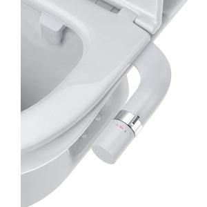 IDEALHOUSE Bidet Attachment for Toilet - Dual Nozzle Feminine Wash, Bidet Sprayer for Bathroom,Adjustable Water Pressure,Non-Electric Toilet Bidet for Bathroom Accessories(chrome rotary knob)