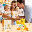 Tsomtto Baby Musical Light Up Duck Toy, Baby Toys 0-3-6-9-12 Months Dancing Crawling Tummy Time Toys, Newborn Infant Learning Toy Gifts for 0 3 4 5 6 7 8 Month Old Baby Boys Girls