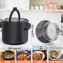 Electric Lunch Box, 33OZ Portable Food Warmer | 100W Rapid Heating & Leak-Proof 304 Stainless Steel | 3-in-1(Car 12V/24V & Home 110V) | Perfect for Work/Travel,On-the-Go,Ideal Gift for Men & Women