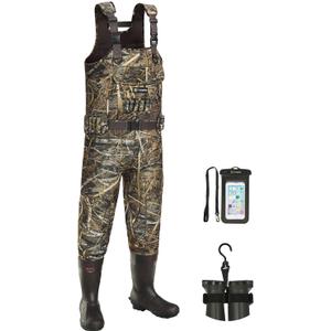 TIDEWE Chest Waders, Hunting Waders for Men with 800G Insulation, Waterproof Neoprene Camo Bootfoot Wader (9, Next Camo Evo)
(Size 9)