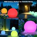 Solar Globe Light 10" Solar Outdoor Waterproof Garden Pathway Lights Outdoor Lights for Yard Patio Walkway Landscape In-Ground Spike 1 Pack