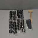 20 Panels Small Animal Playpen, 48" x 24" x 16" Pet Playpen with Waterproof Mat, C&C Cage for Guinea Pigs, Rabbit/Bunny/Baby Chicken Cage,Bunny/Puppy/Chicken Pen Indoor Outdoor Portable Metal Fence