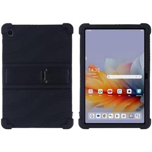 Kwamaz for Lenovo Tab 10.1 inch Tablet Case 2025 (TB311FU), Soft Silicone with Kickstand, Black