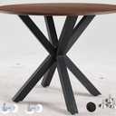 Metal Table Base 28 Inch for Dining Table,Coffee Table, Heavy Duty Desk Legs for Glass, Marble, and Wood Tabletops, Furniture Legs for Home,Kitchen,Office(Black)