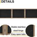 decorUhome Triple 7x5 Picture Frame Horizontal, Engineered Wood Trifold Photo Frame with Plexiglass for Tabletop Display, 7x5, Oak