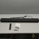 Sony S100F 2.0ch Soundbar with Bass Reflex Speaker, Integrated Tweeter and Bluetooth, (HTS100F), easy setup, compact, home office use with clear sound black