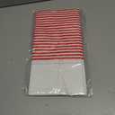 3 Packs Disposable Table Cover Red and White Striped Tablecloth Plastic with Paper-Like Textured Surface,54x108 Inches Waterproof Rectangle Tablecloths for Carnival Decorations