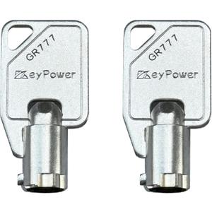KeyPower Keys (2) GR777 Tubular Key for Whirlpool Greenwald Commercial Washer Door/Service Panel/Coin Washing Machine, Compatible with Speed Queen Maytag ESD Lock