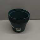 9 Pack Green Plastic Planter Pots, 10 Inch Thick with Multiple Drainage Holes, for Herbs, Strawberries, Flowers - Indoor/Outdoor