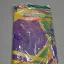 3 PCS Mardi Gras Outdoor Decorations, Large Mardi Gras Hanging Mask Banner Purple Green Yellow Porch Sign Oxford Banner for Carnival Party Masquerade