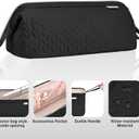 KarSyon Shark Flex Style Case for Dyson Airwrap Hair Dryer Brush Revlon Hair Tools Travel Bag Carrying Case Flat Curling Iron Organizer (Black)