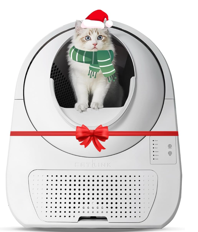 CATLINK Self Cleaning Cat Litter Box, Automatic Cat Litter Box, Double Odor Removal, Cat Litter Box for Cats from 3.5 pounds to 22 pounds (Young Version)