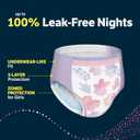 2 x Goodnites Girls' Nighttime Bedwetting Underwear, Size Extra Large (95-120 lbs), 28 Ct (2 Packs of 14)