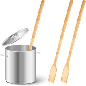 Hoolerry 2 Pieces 36" Long Wooden Paddle Crawfish Paddle Stir Mixing Seafood Boil Pot Cooking Spatula Wood Home Brew for Crawfish Boil Pot Seafood Camping Restaurants