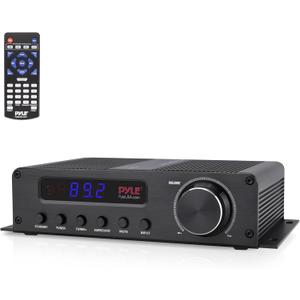 Pyle 100W 5 Channel Audio Amplifier - Wireless Bluetooth Home Theater Power Stereo Receiver with Surround Sound w/HDMI, AUX, FM Antenna, Subwoofer Speaker Input, 12V Adapter - PFA540BT.6